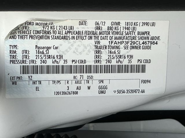 Used 2012 White Ford SE image 21