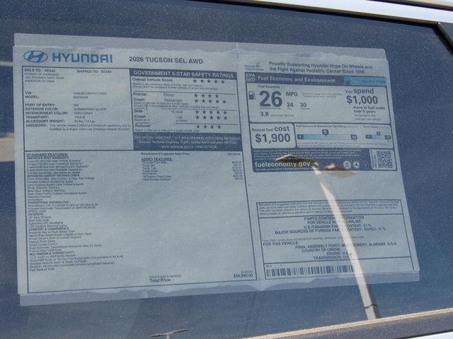 New 2026 Silver Hyundai SEL AWD image 22