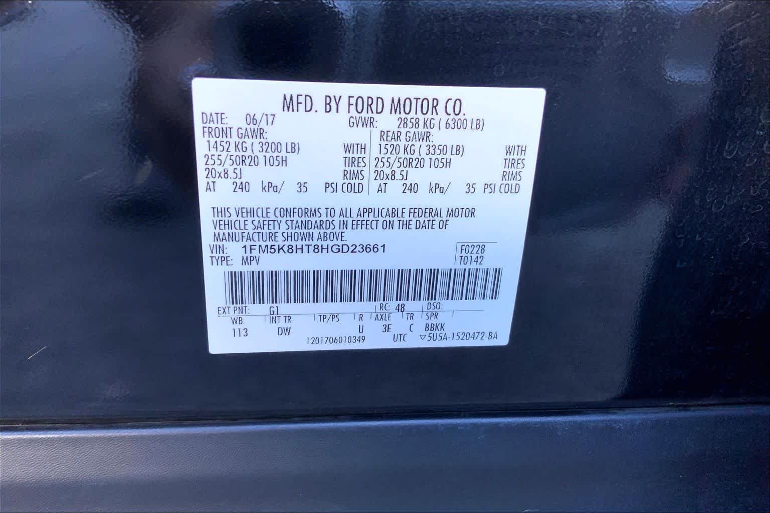 Used 2017 Shadow Black Ford Platinum image 32