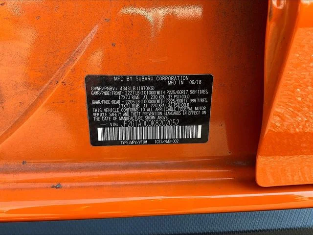 Used 2019 Orange Subaru 2.0i Premium image 20