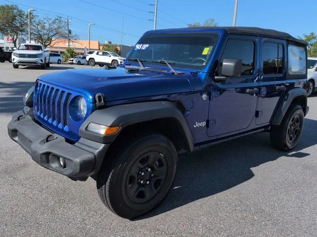 Used 2018 Blue Jeep Unlimited Sport image 8