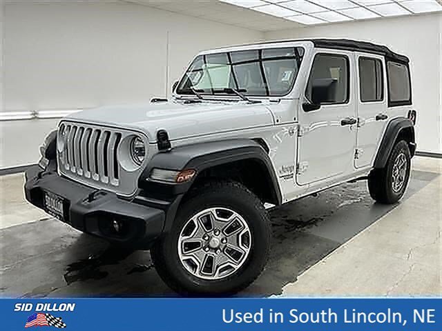 Used 2018 Bright White Clearcoat Jeep Sport S image 1