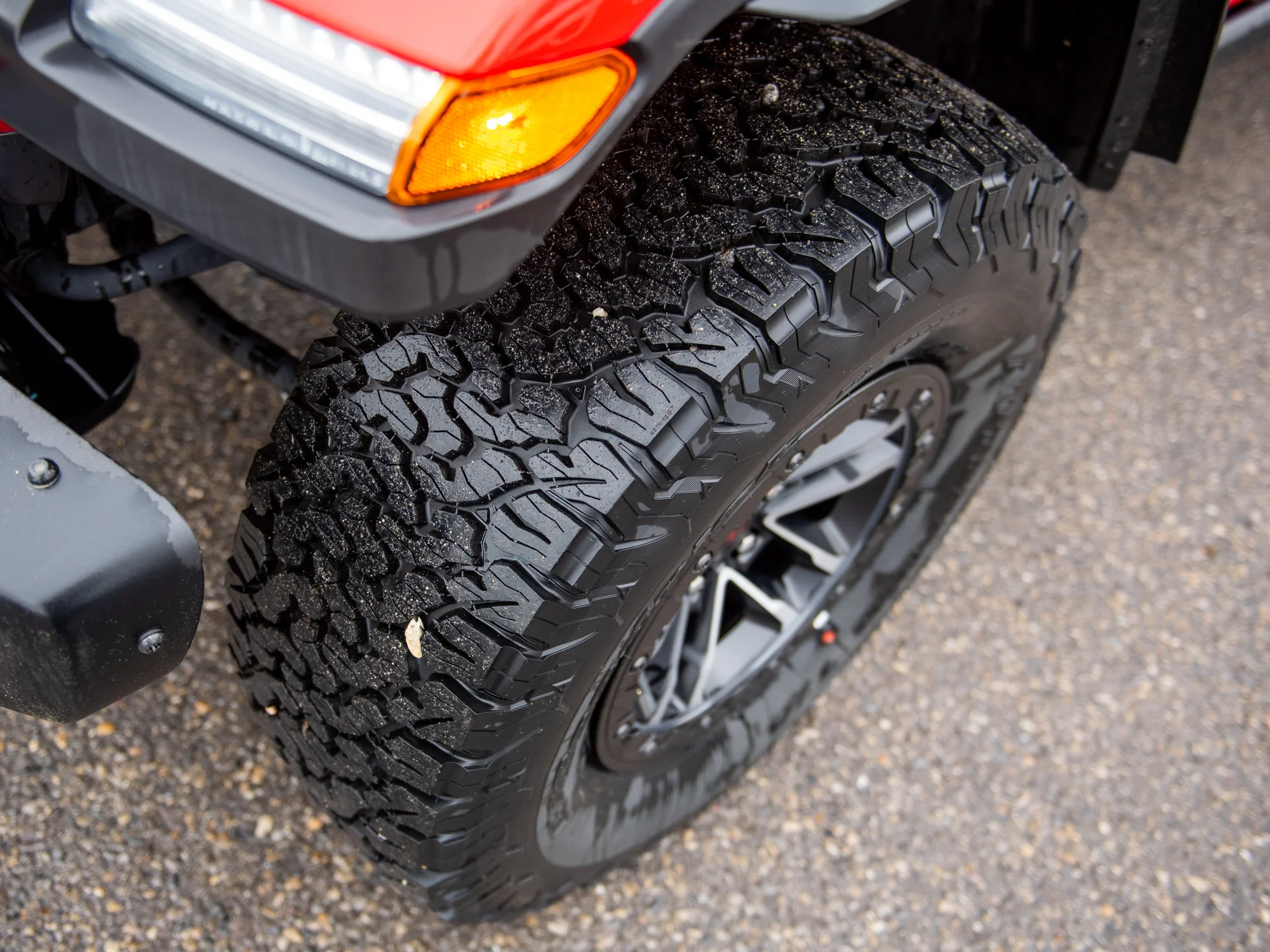 New 2026 Red Jeep Rubicon X*, 35 Inch Tires, Steel Bumpers, Nappa Leather image 2