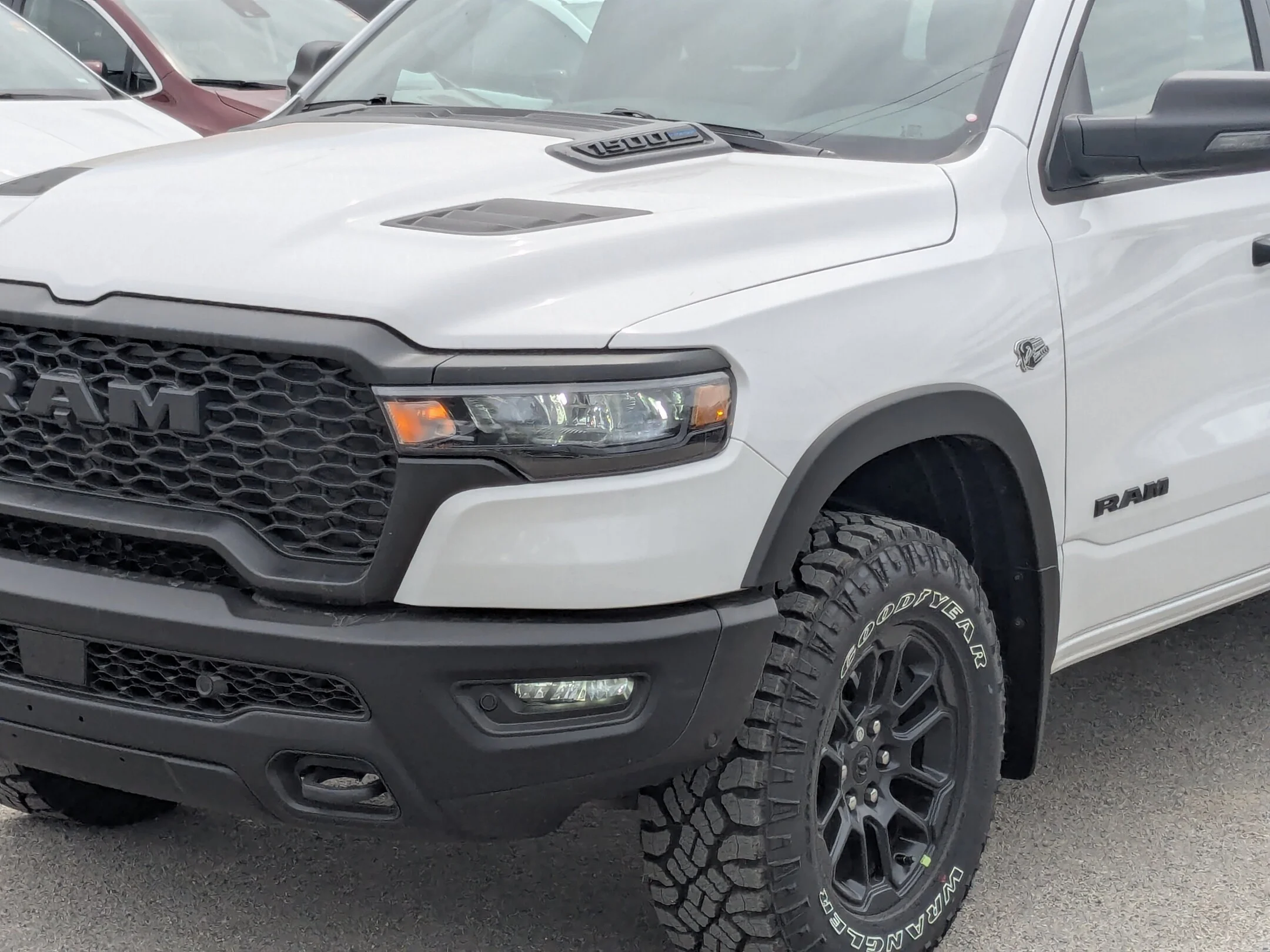 New 2026 White RAM Rebel - - Steel Sport Hood - Skid Plates - Rear Wheelhouse Liners - Trailer Sway Control & More! image 10
