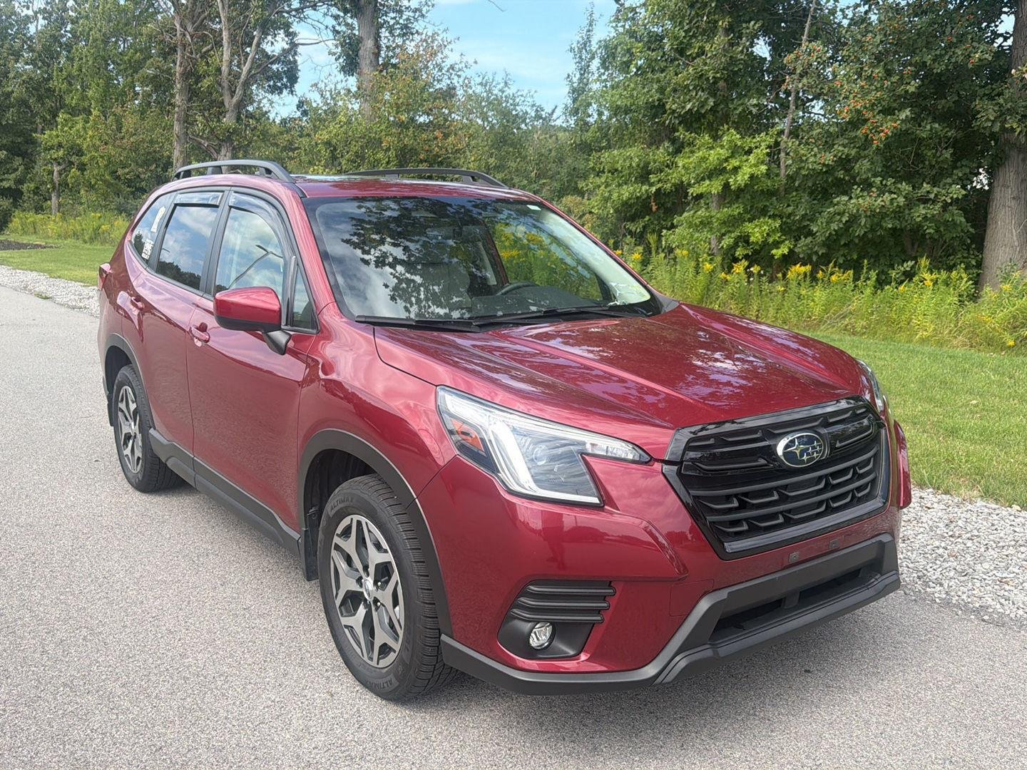 Used 2024 Crimson Red Pearl Subaru Premium image 2