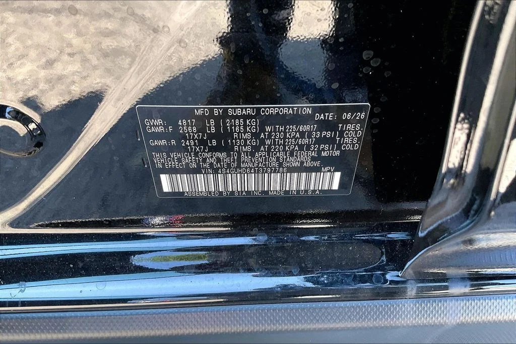 New 2026 CRYSTAL BLACK SILICA Subaru Premium image 16