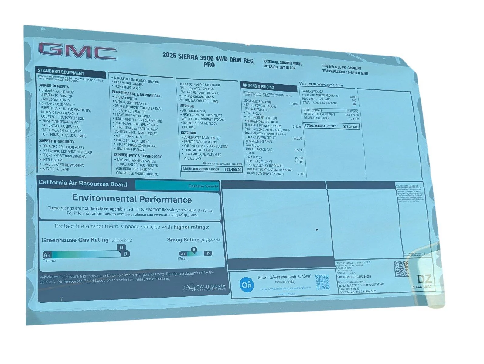New 2026 Summit White GMC Pro DRW image 33