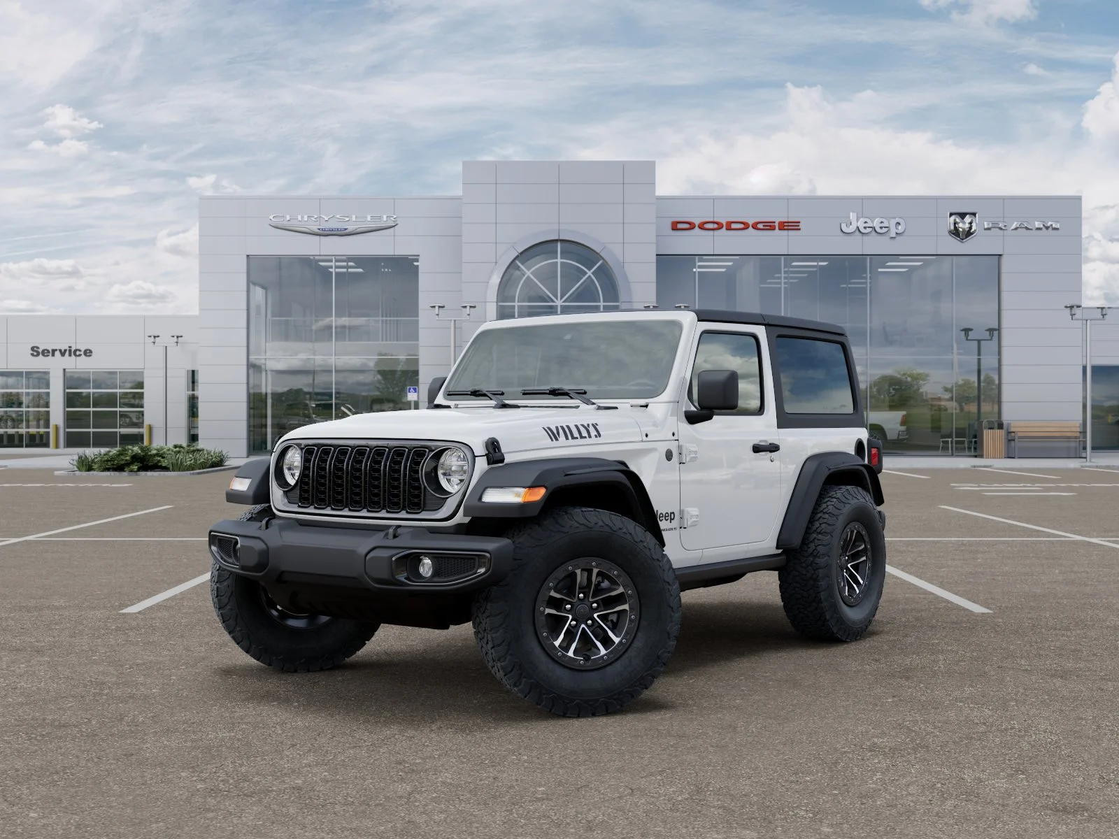 New 2026 Bright White Clear-Coat Exterior Paint Jeep Willys image 28