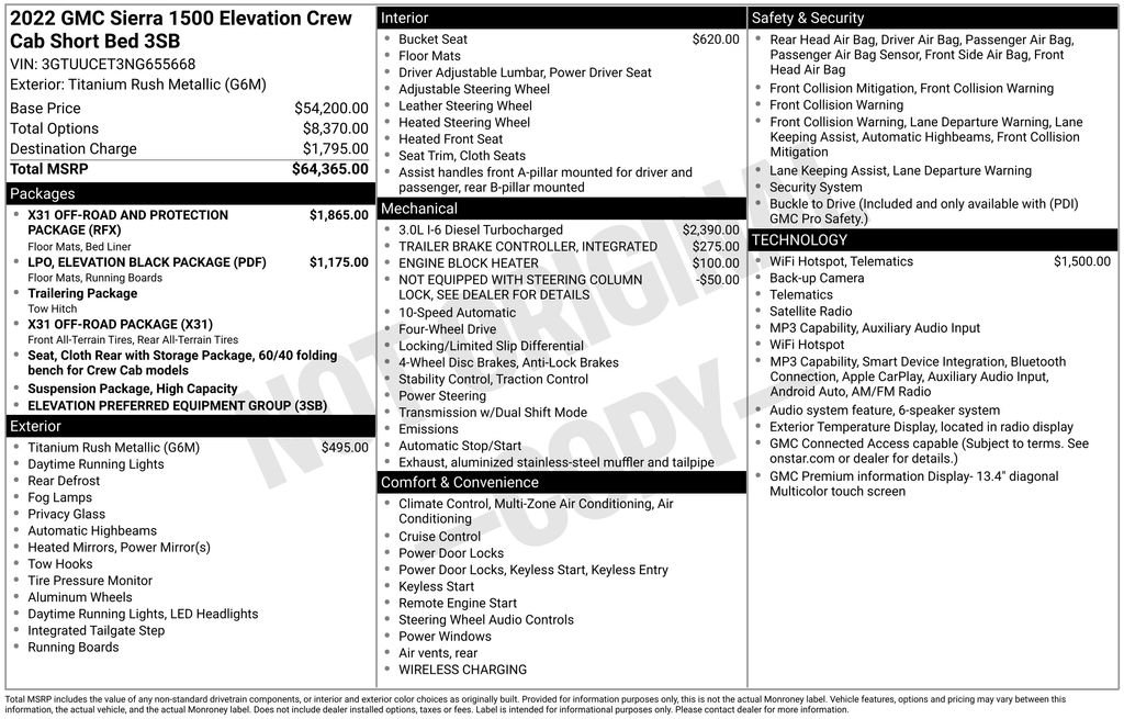 Used 2022 Gray GMC Elevation image 2