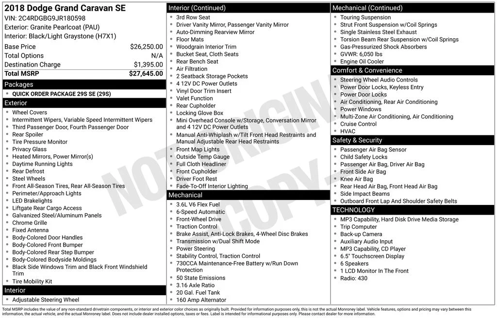 Used 2018 Gray Dodge SE image 33