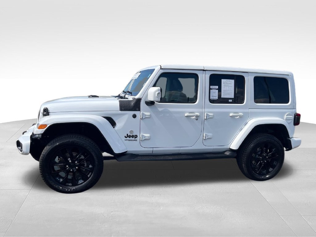 Used 2022 White Jeep Unlimited Sahara High Altitude image 2