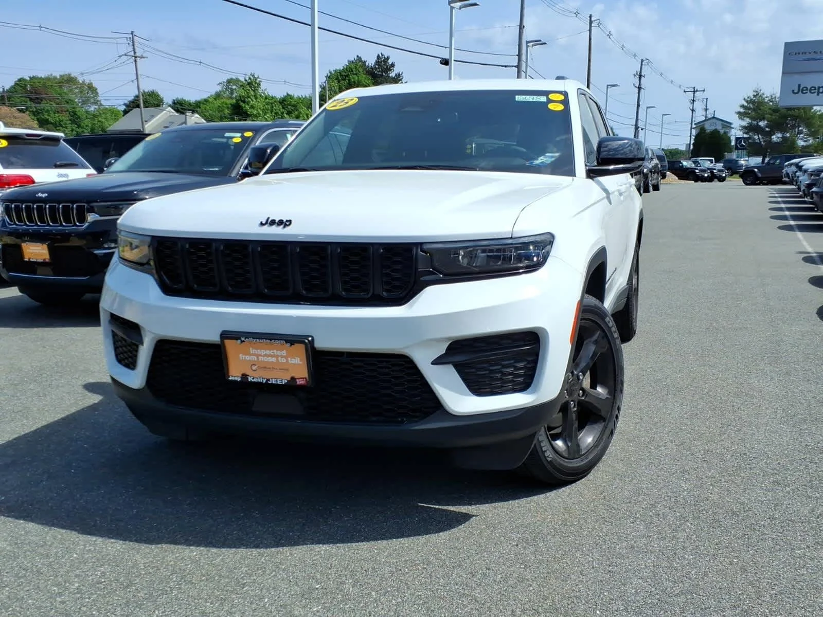 Certified Used 2023 Bright White Clearcoat Jeep Altitude image 2