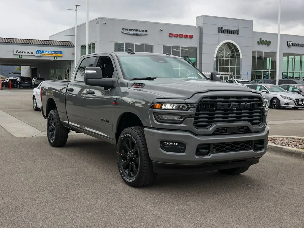 New 2026 Ceramic Gray Clear-Coat Exterior Paint RAM Big Horn Night Edition image 1