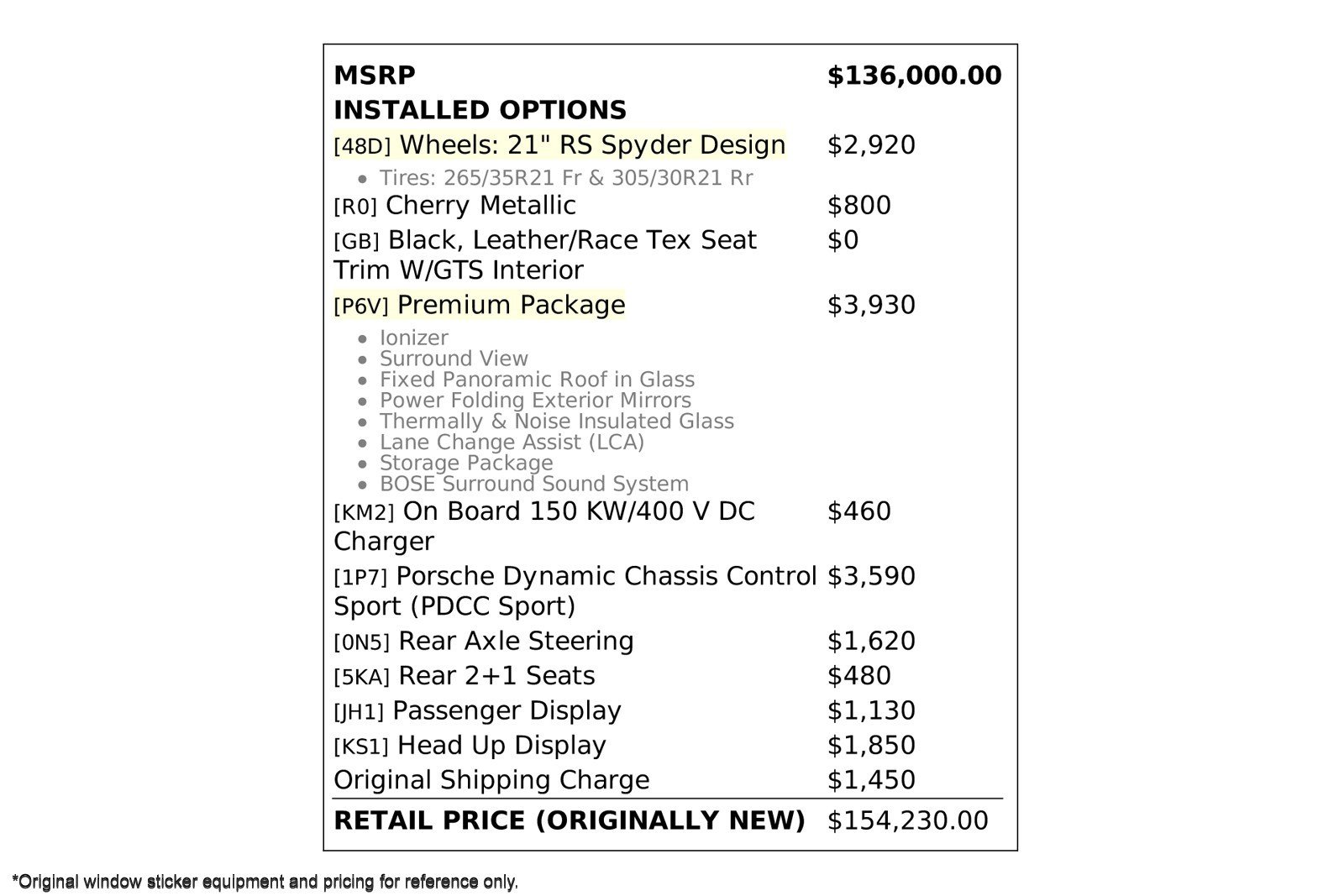 Used 2023 Porsche Taycan GTS with VIN WP0CD2Y12PSA90022 for sale in Costa Mesa, CA