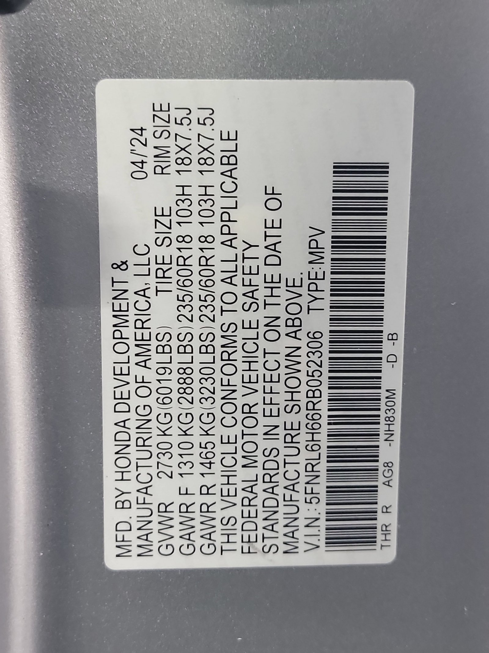 2024 Honda Odyssey EX-L - Photo 33