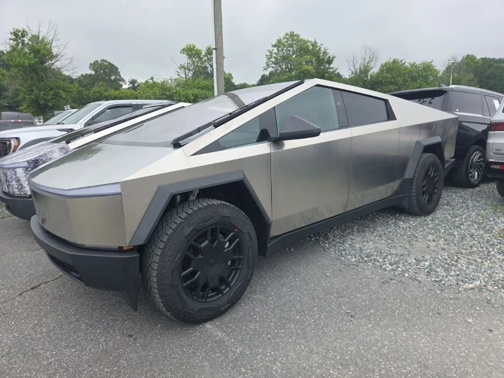 Used 2025 Silver Tesla Cyberbeast image 1