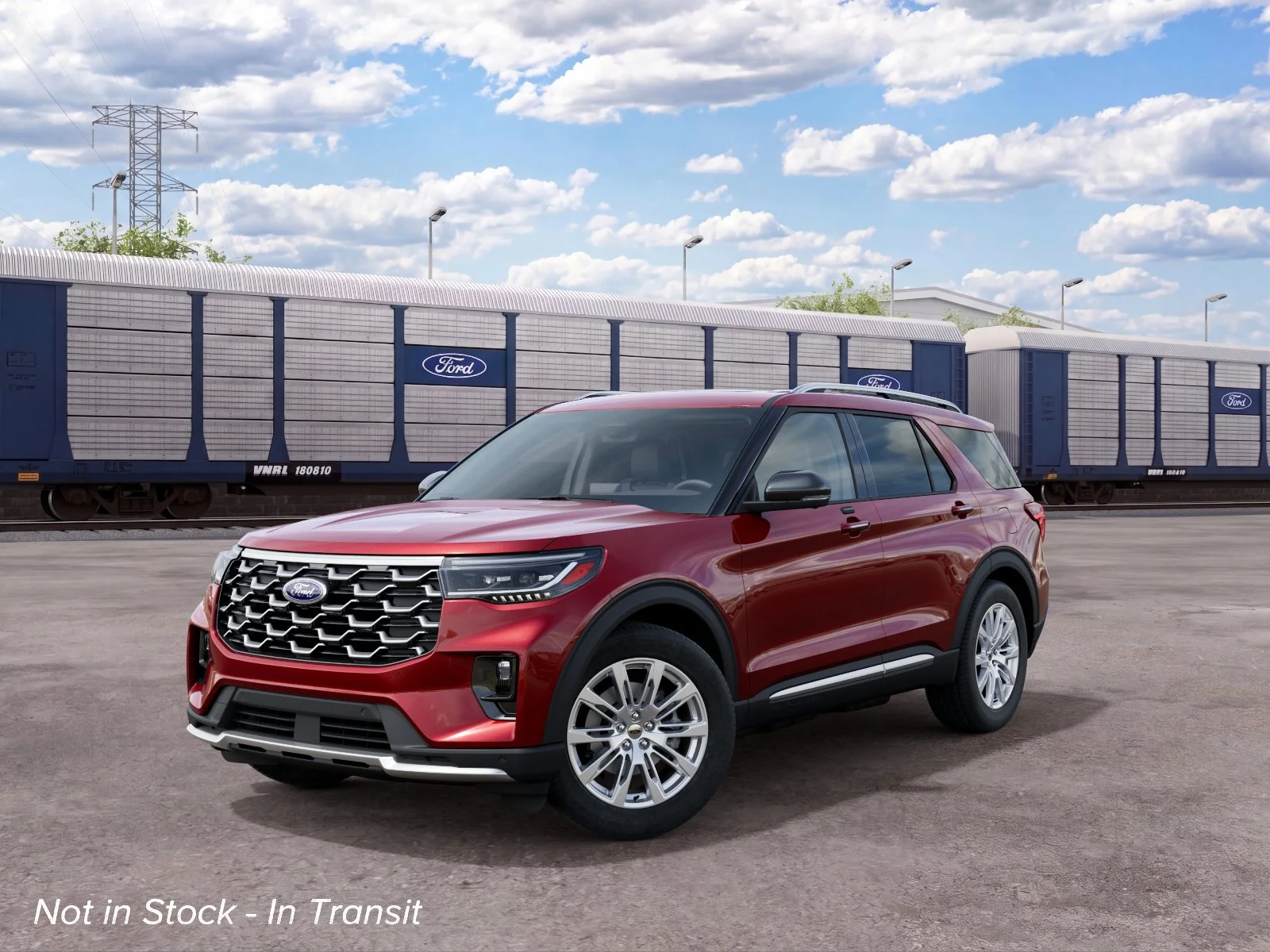 New 2027 Ruby Red Metallic Tinted Clearcoat Ford Platinum™ image 2