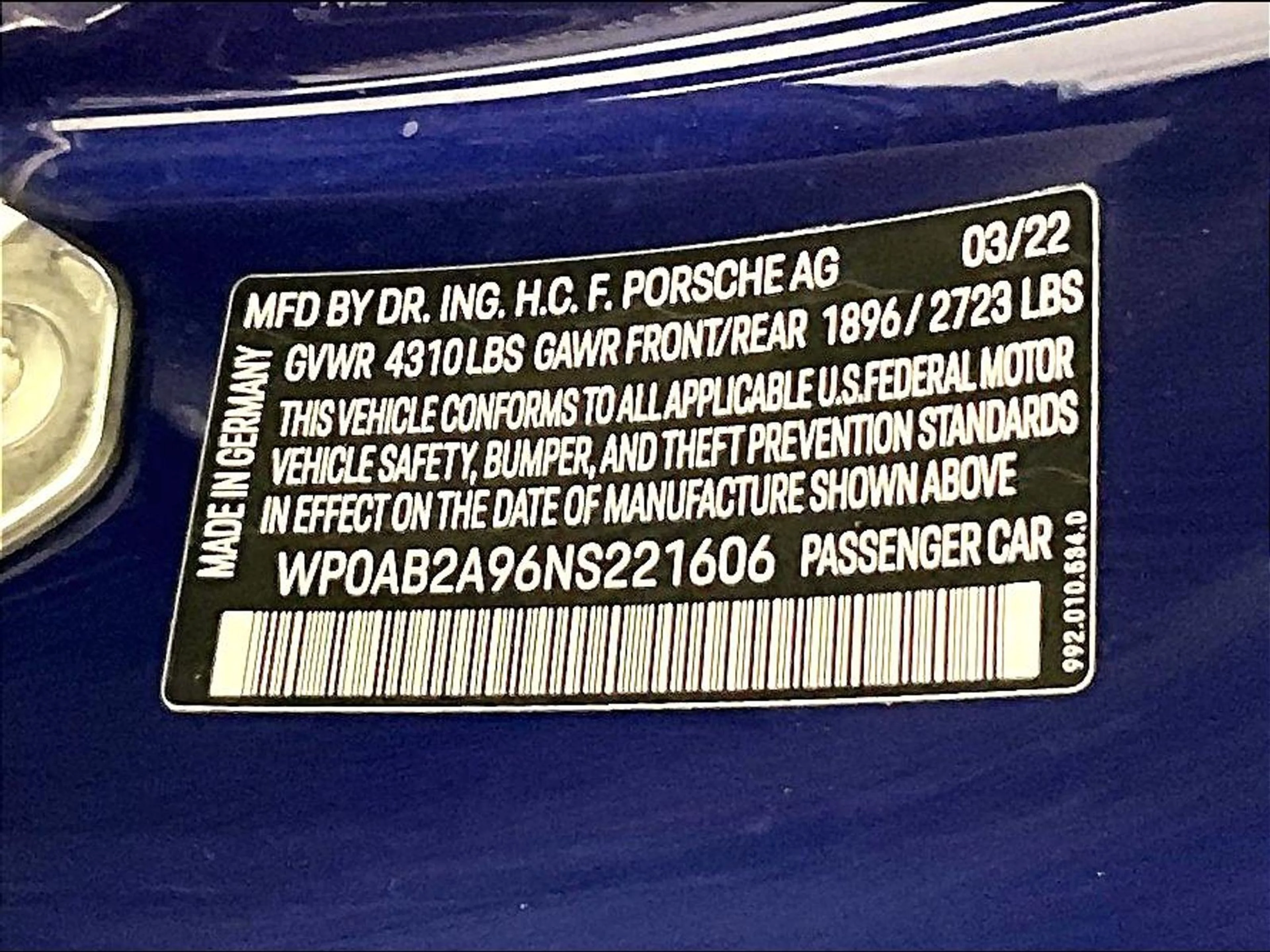 Certified Used 2022 Blue Porsche Carrera GTS image 27
