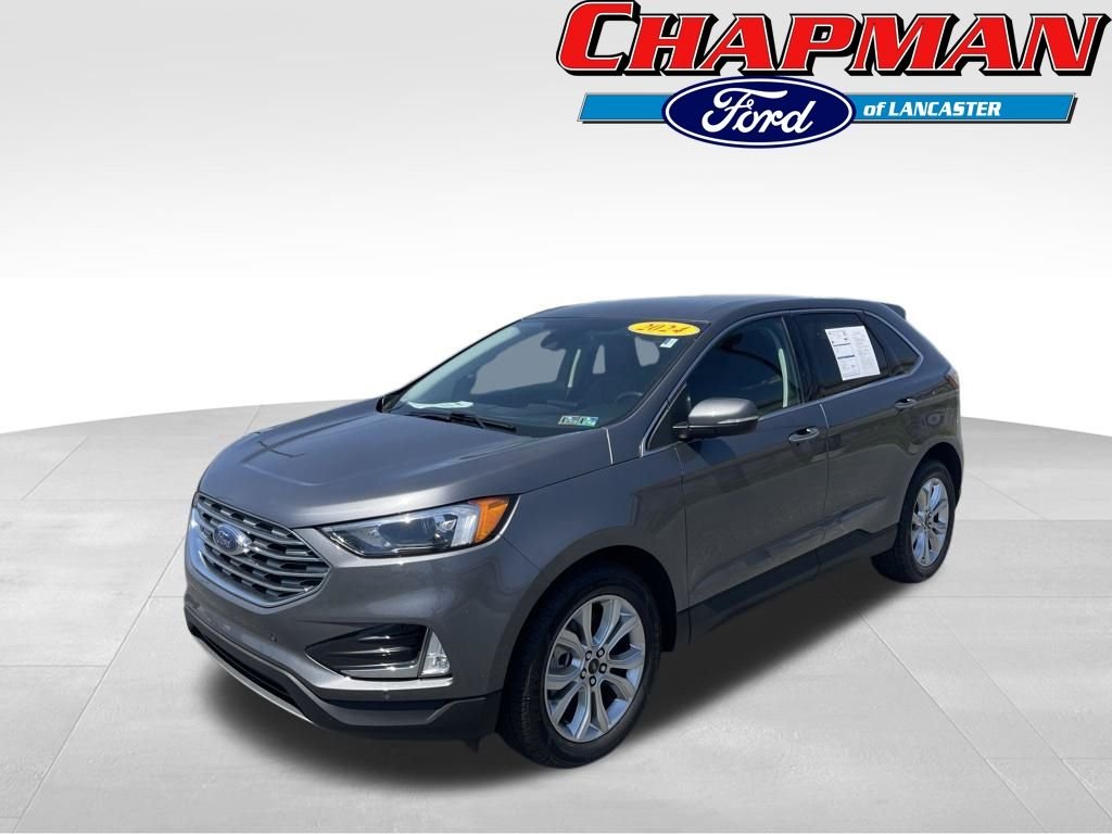 Certified Used 2024 Gray Metallic Ford Titanium image 3