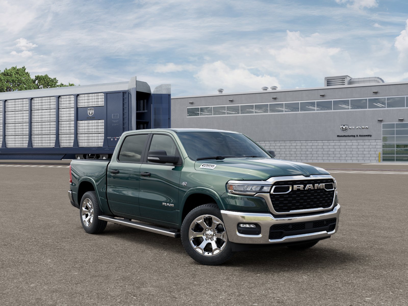New 2026 Serrano-Green Metallic Exterior Paint RAM Big Horn/Lone Star image 3
