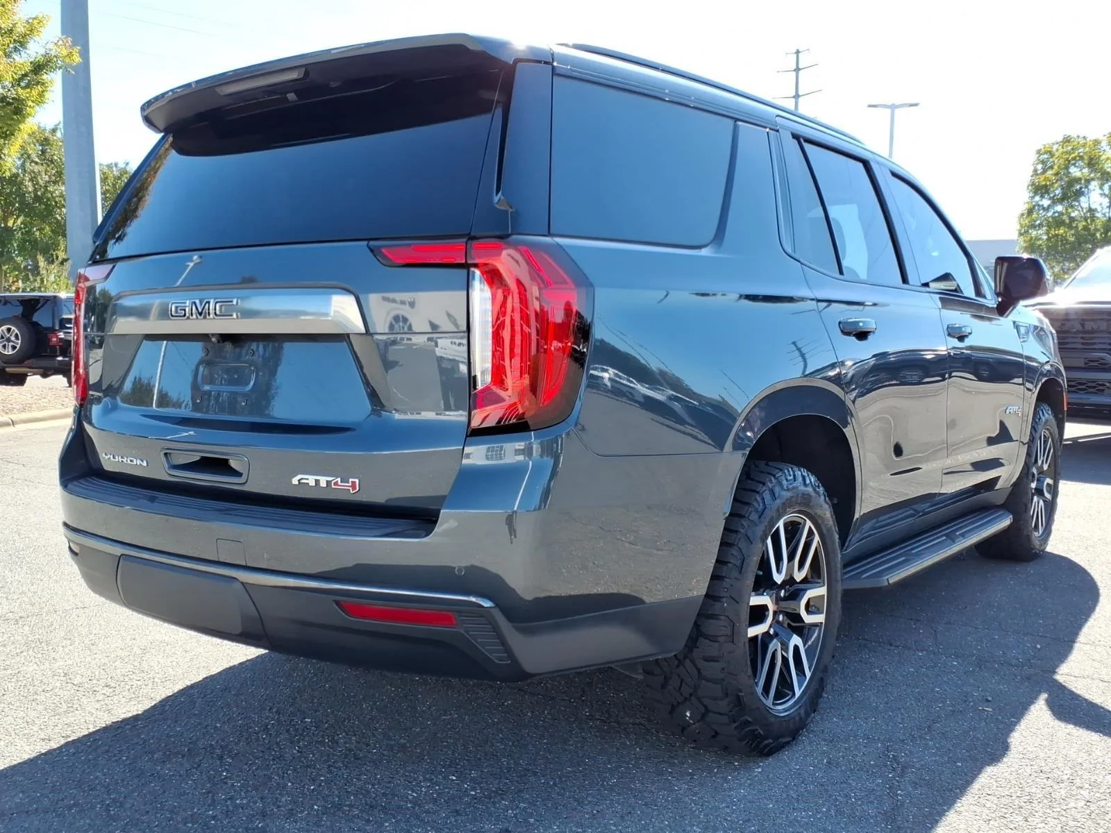 Used 2021 Dark Sky Metallic GMC AT4 image 2