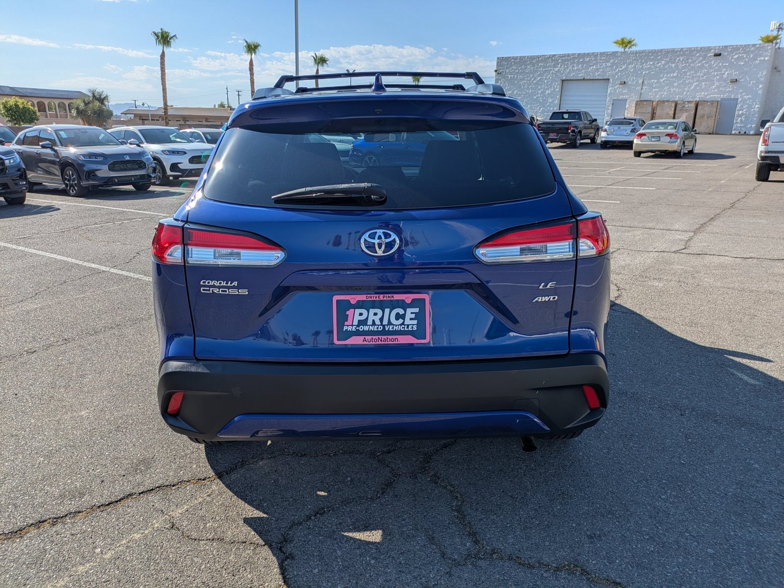 Used 2022 Blue Crush Metallic Toyota LE image 7