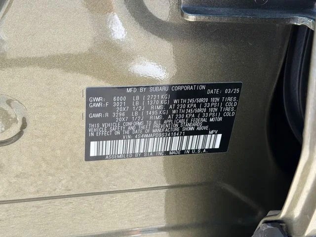 Used 2025 Brown Subaru Limited image 30