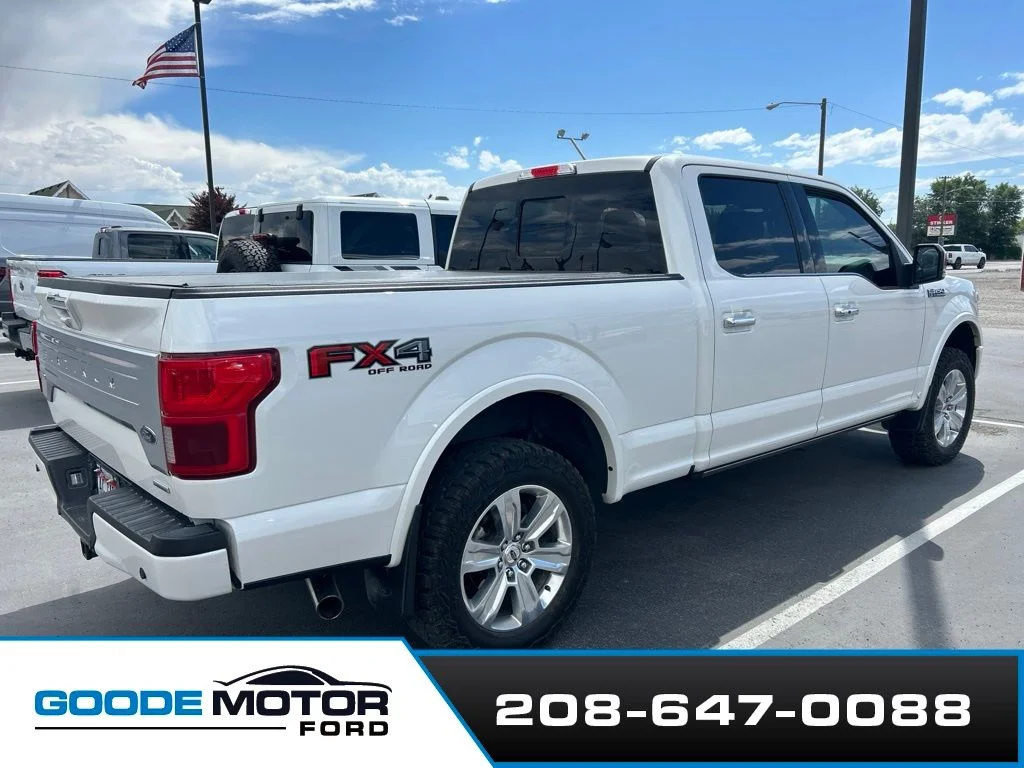 Used 2019 White Platinum Tri-Coat Metallic Ford Platinum image 4