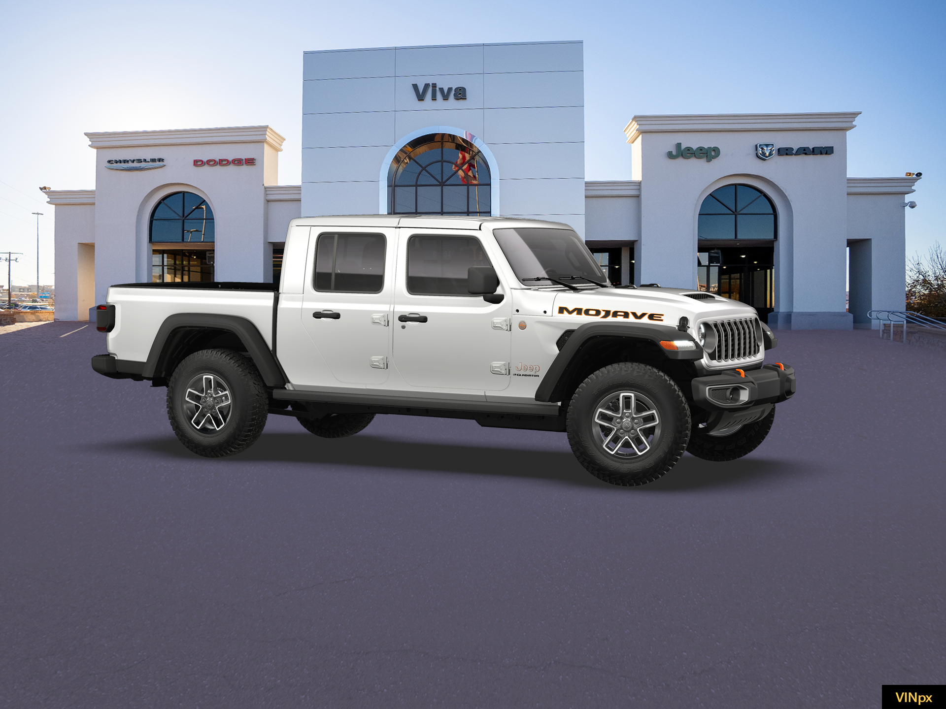 New 2026 Bright White Clear-Coat Exterior Paint Jeep Mojave image 21
