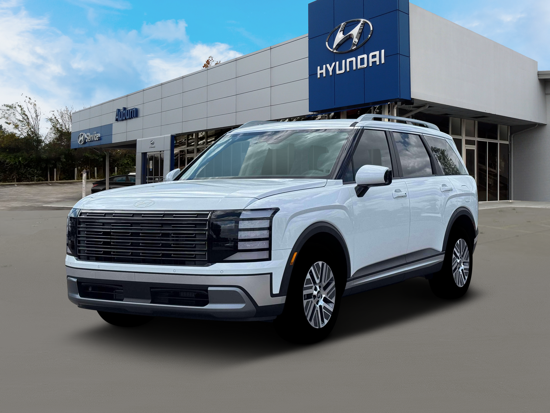 New 2026 White Hyundai Blue SEL 7P image 1