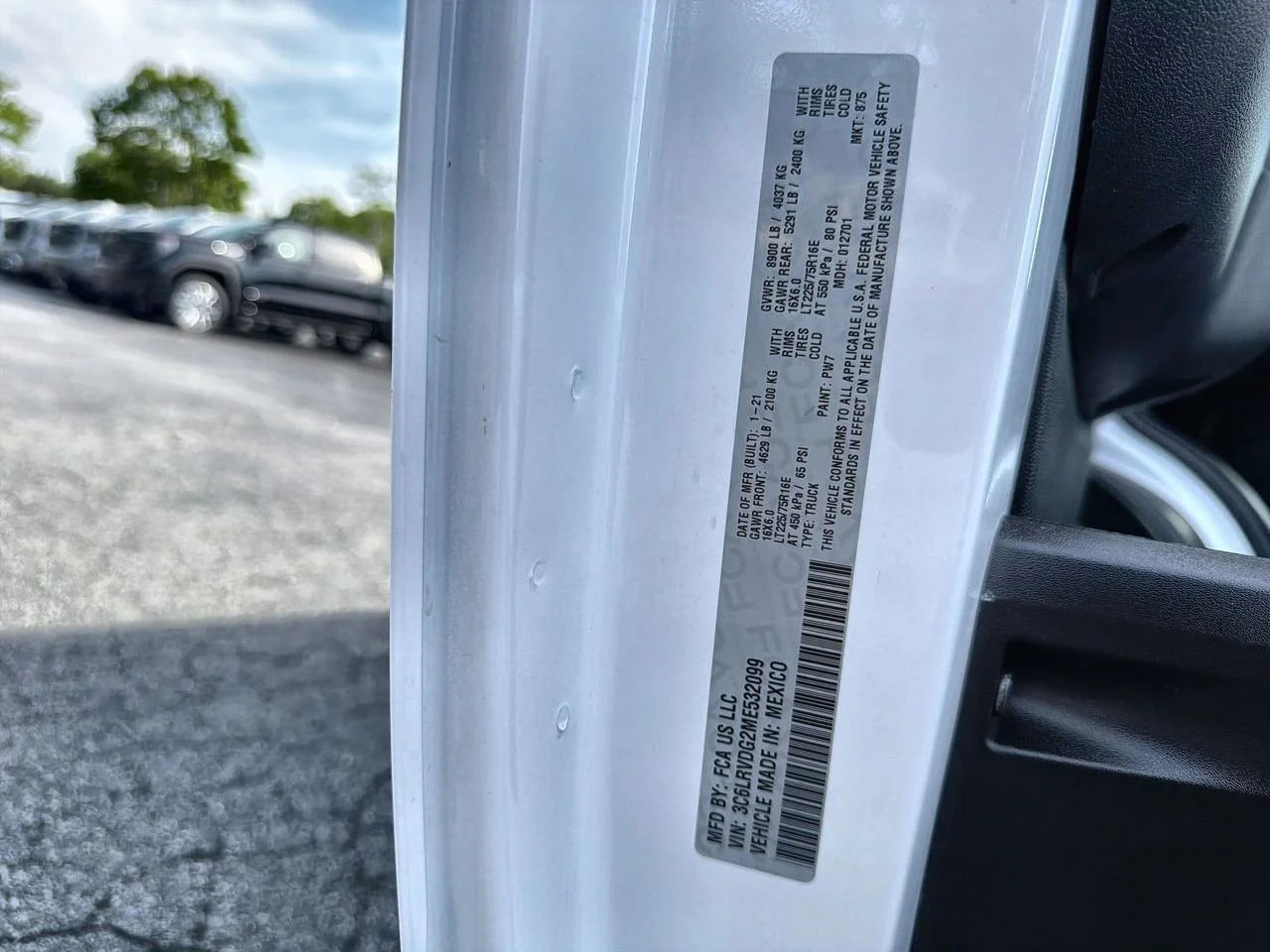 Used 2021 White Ram Cargo Van High Roof 159" WB image 29