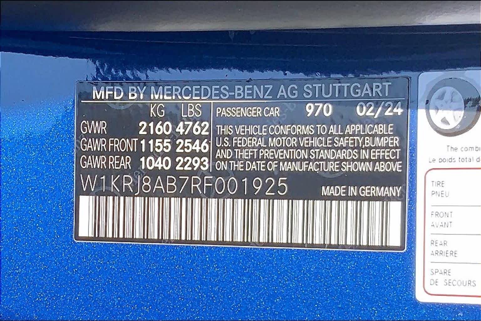 Used 2024 Starling Blue Metallic Mercedes-Benz AMG® GT 55 image 30