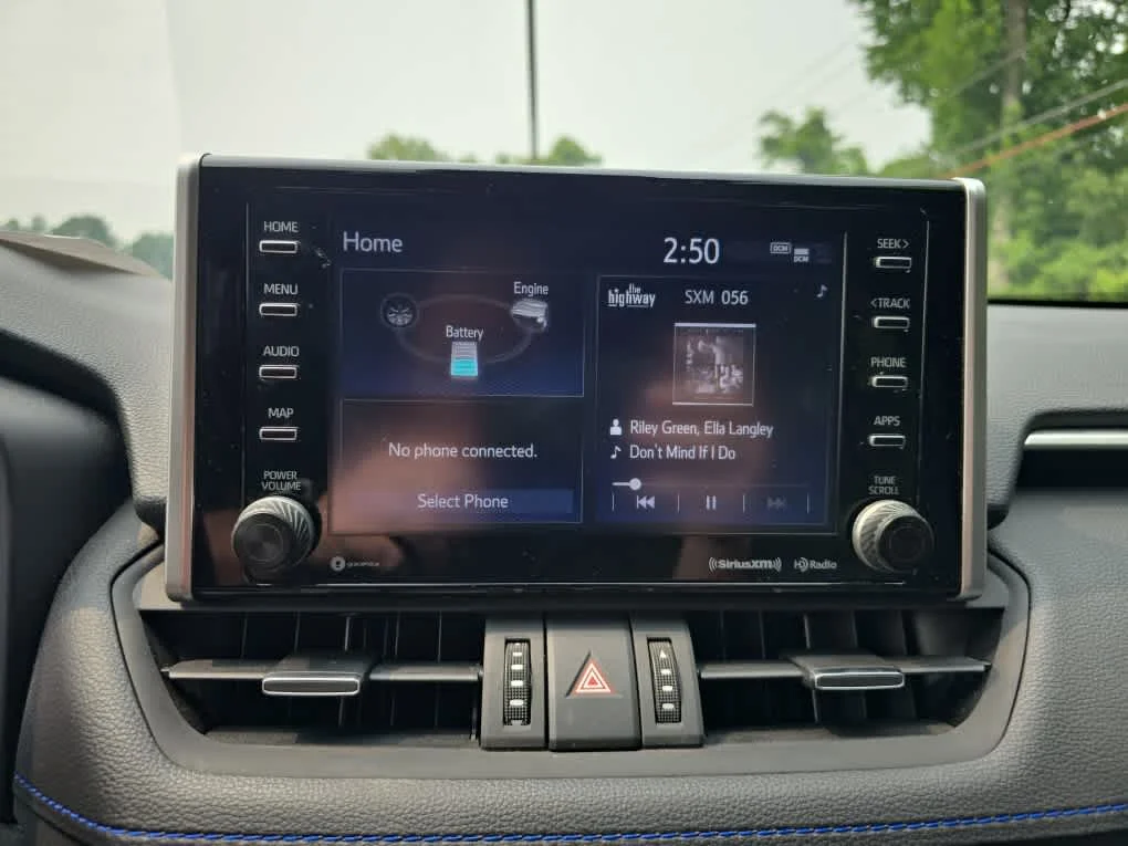 Used 2021 Blue Print/Midnight Black Metallic Toyota Hybrid XSE image 19