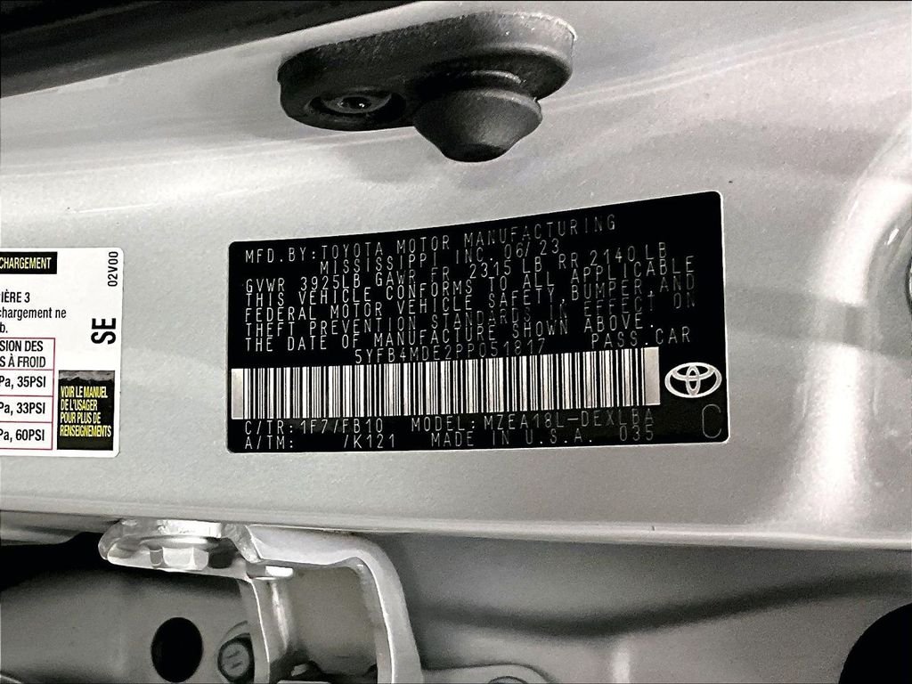 Used 2023 Silver Toyota LE image 33