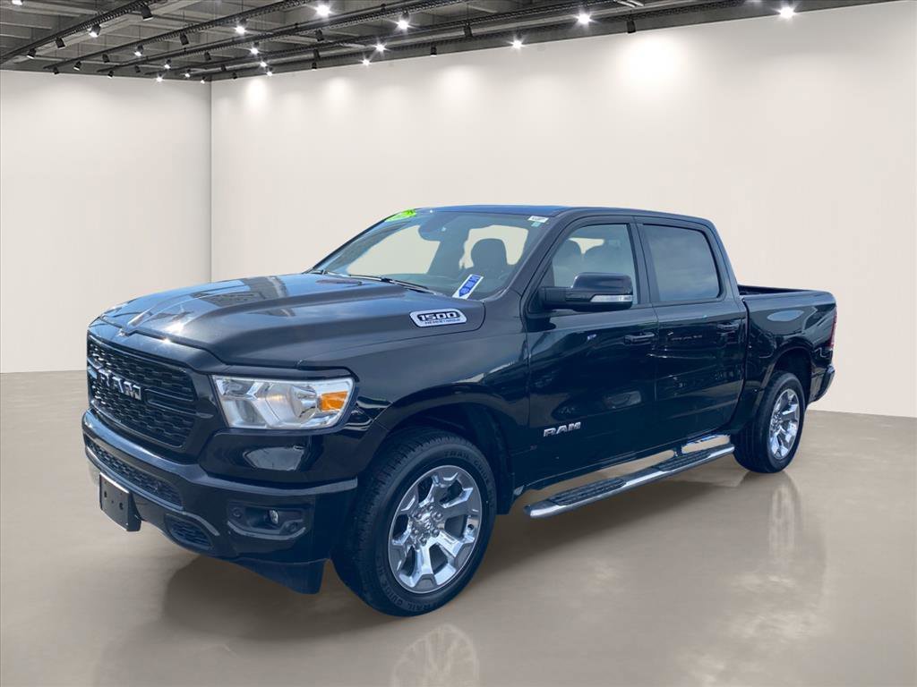 Used 2022 Diamond Black Crystal Pearlcoat Ram Big Horn image 3
