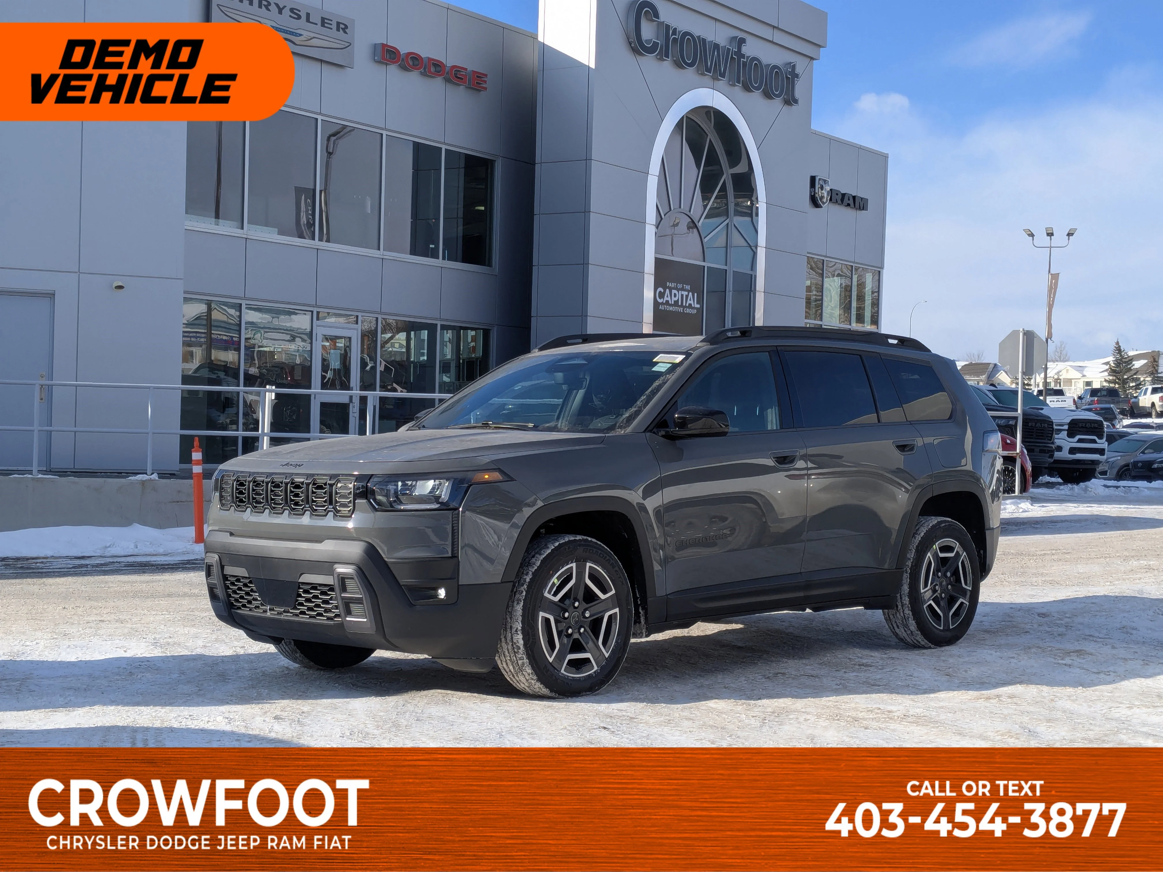 New 2026 Grey Jeep Laredo - - Adaptive Cruise - 12.3 Display - Heated Seats/Wheel - Remote Start & More image 1