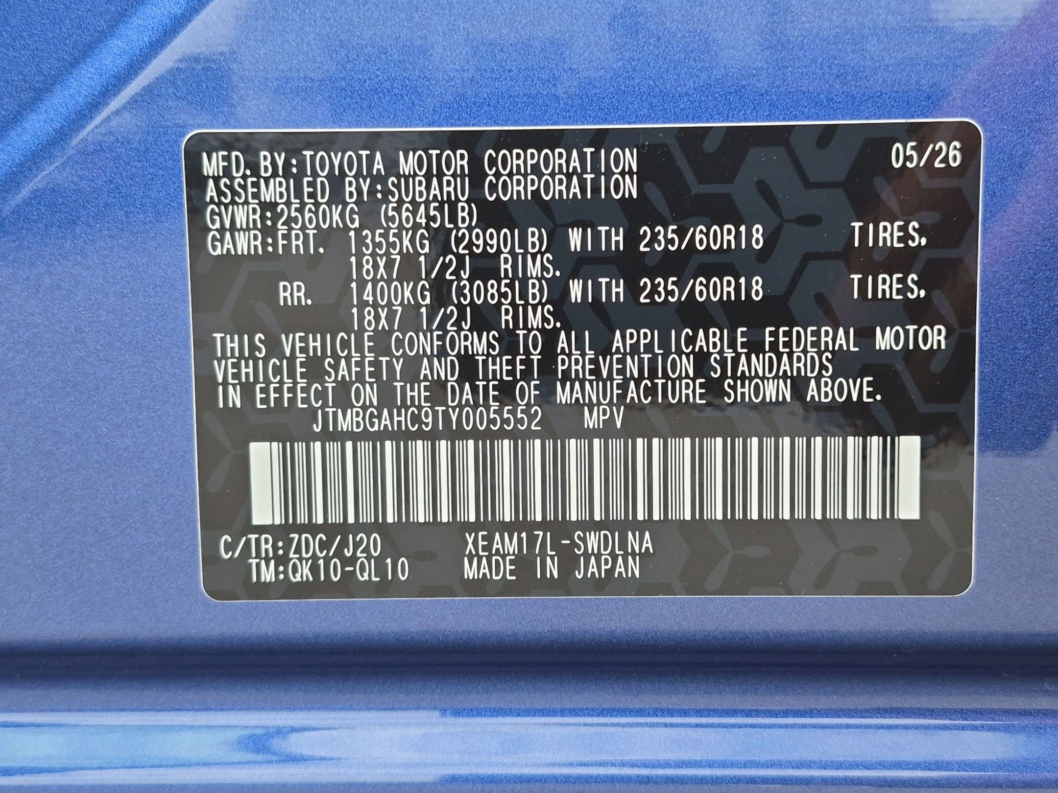 New 2026 DAYBREAK BLUE PEARL Subaru Premium image 16
