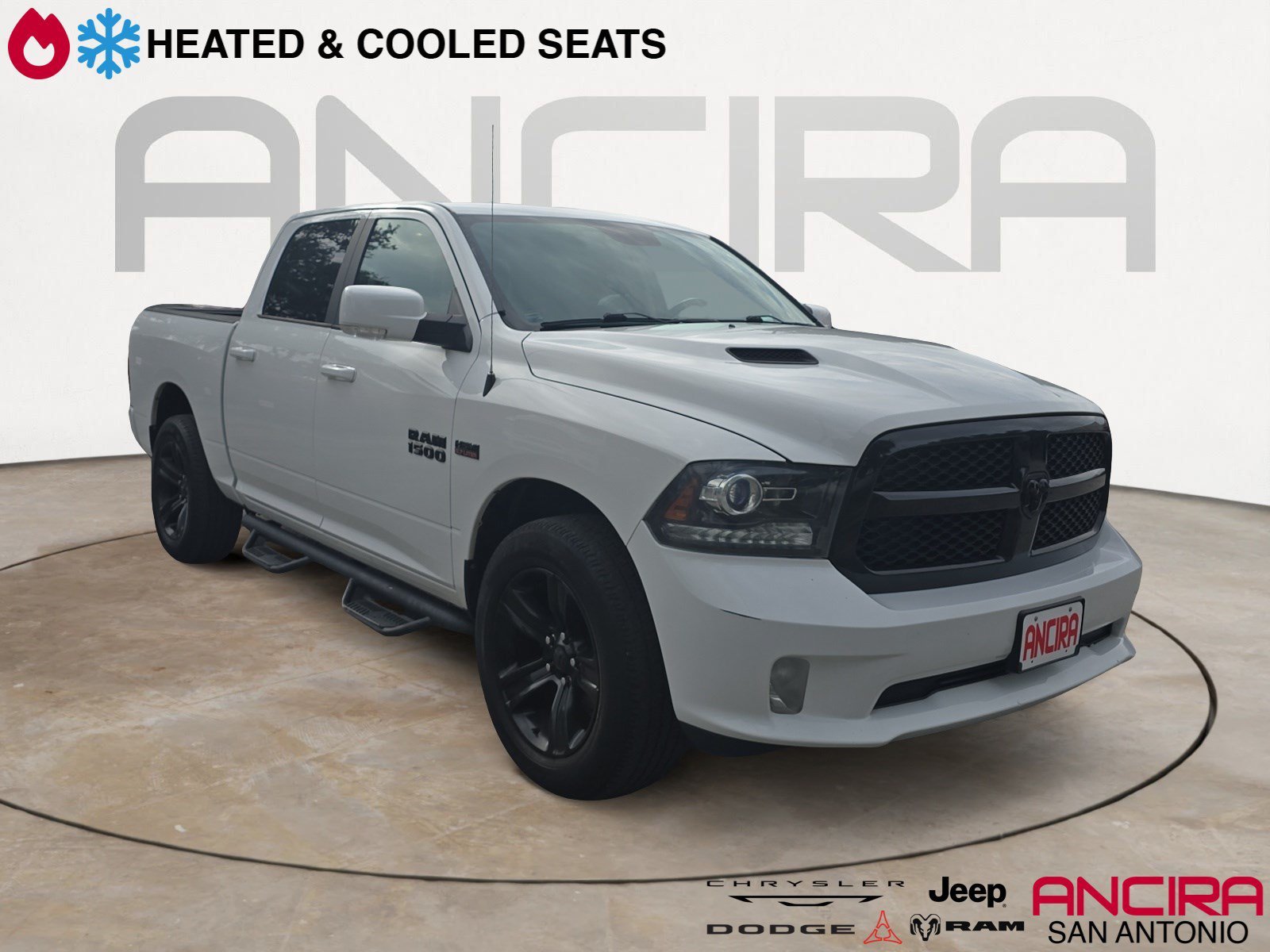 Used 2017 Bright White Clearcoat Ram Night image 1