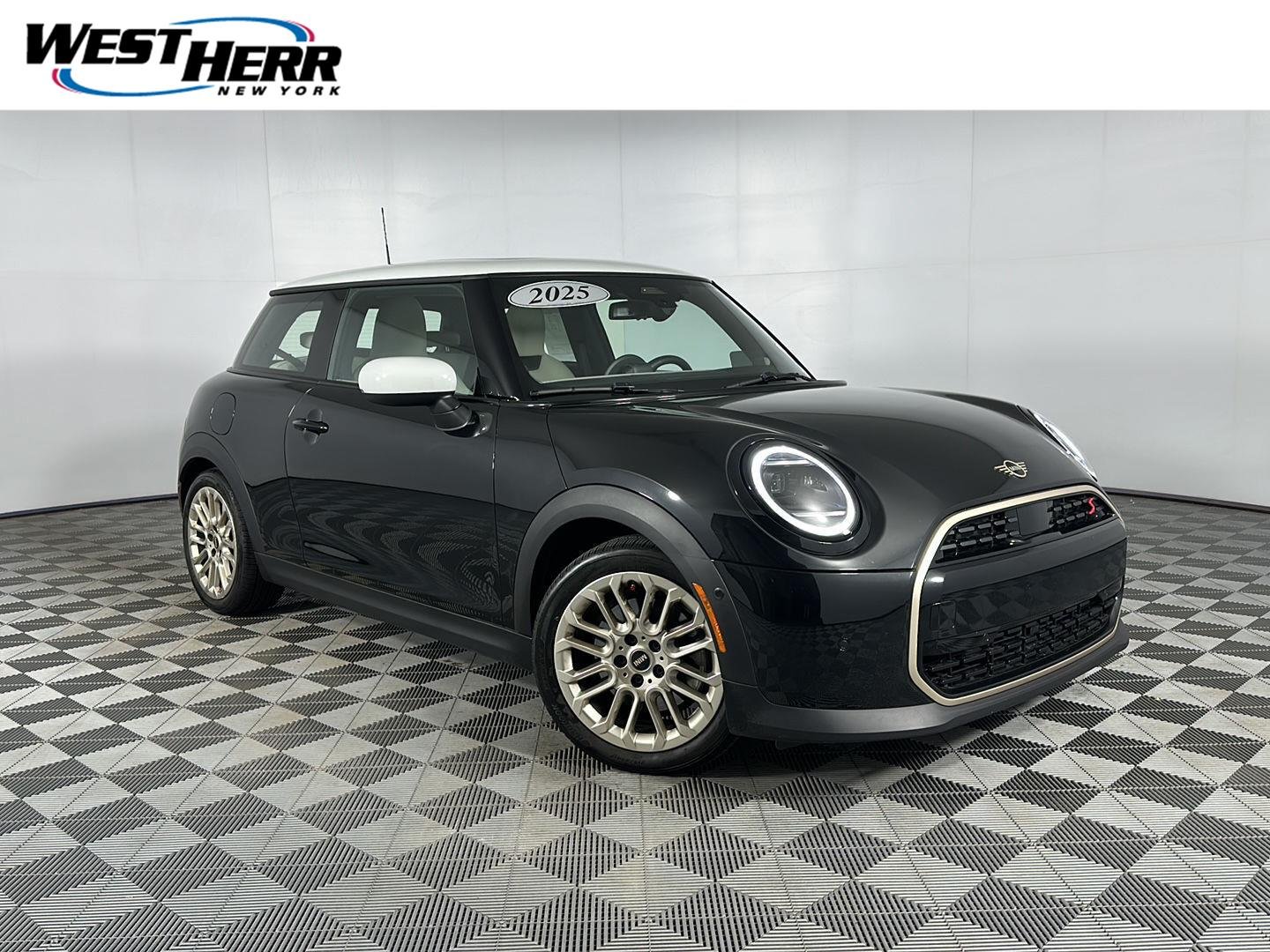 Certified Used 2025 Midnight Black II Metallic MINI Cooper S image 1