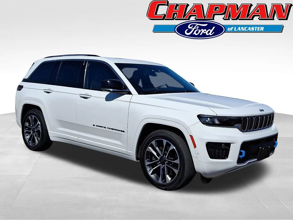 Used 2022 Bright White Clearcoat Jeep Overland 4xe image 1