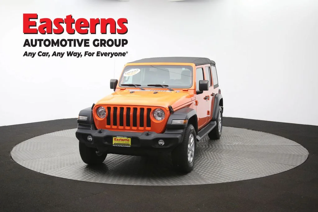 Used 2018 Orange Jeep Unlimited Sport S image 52