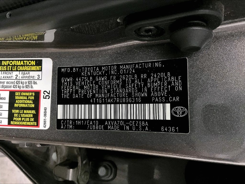 Used 2024 Gray Toyota SE image 39