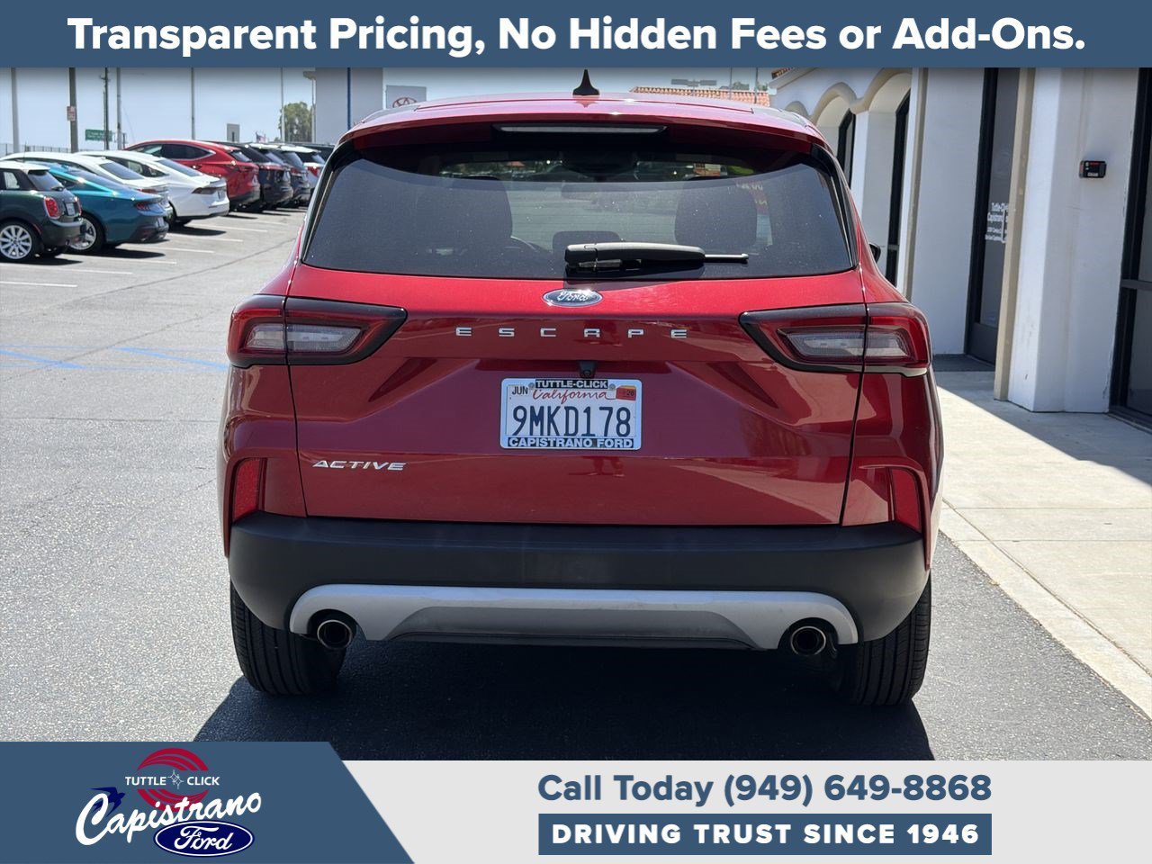 Used 2023 Rapid Red Metallic Tinted Clearcoat Ford Active image 14