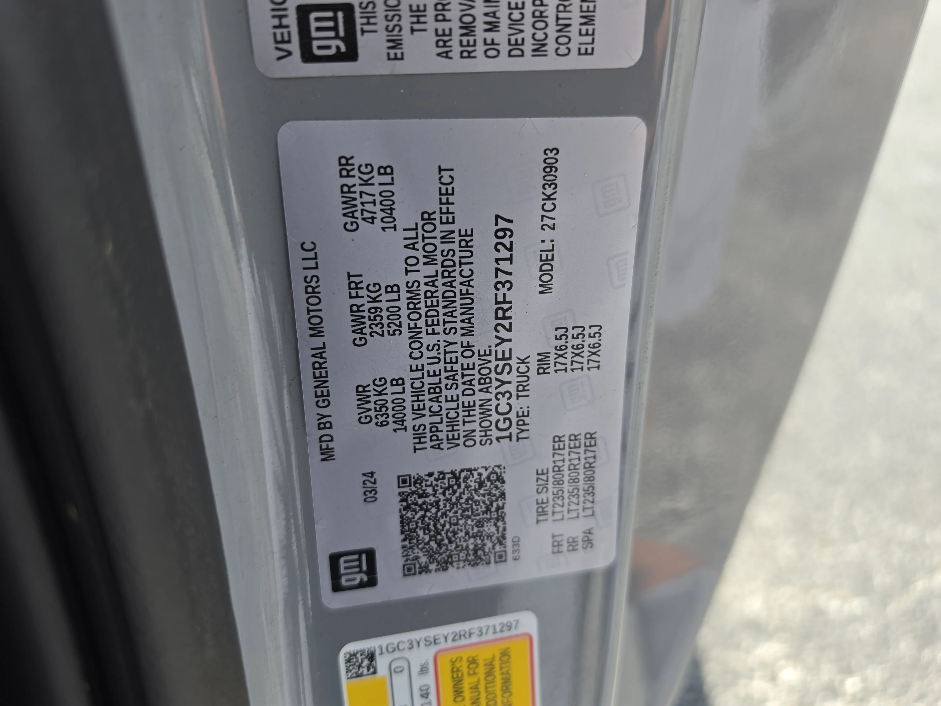 Used 2024 Slate Gray Metallic Chevrolet Work Truck image 37