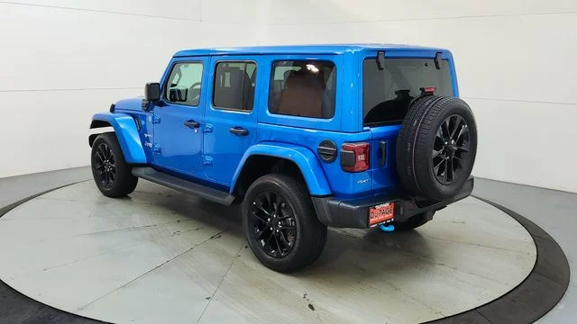 Used 2023 Blue Jeep Sahara 4xe image 7
