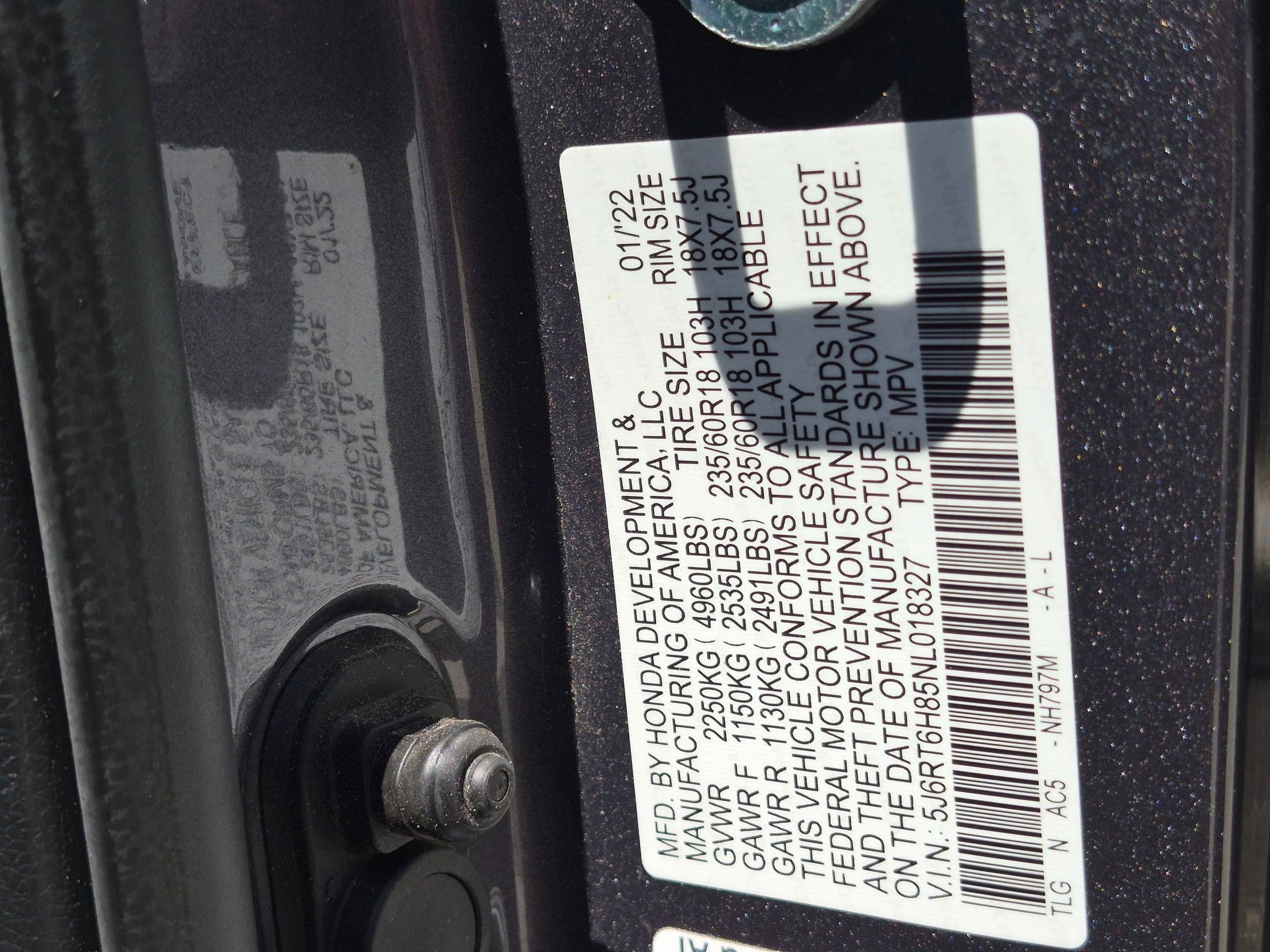 Used 2022 Gray Honda EX-L image 34
