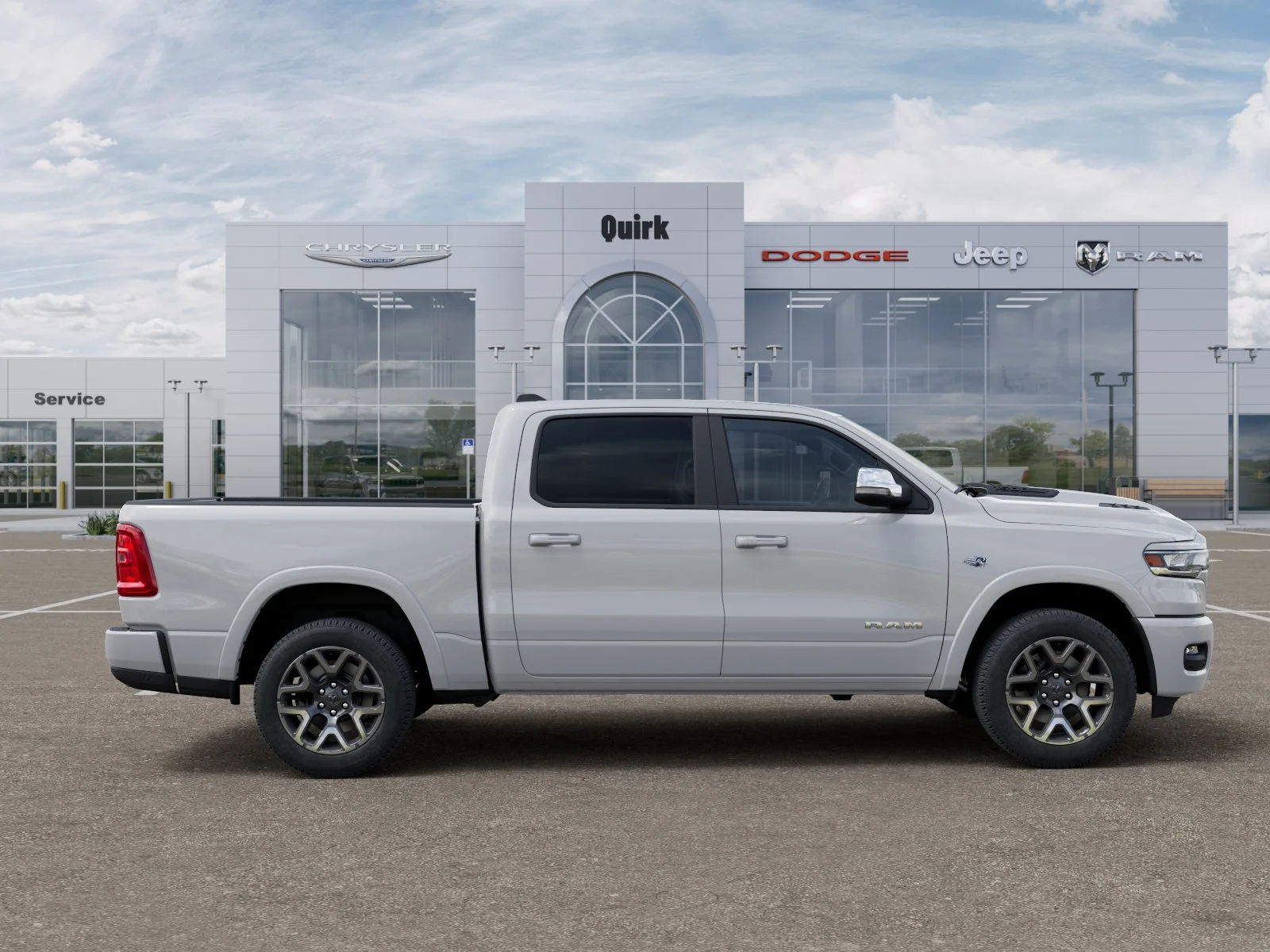 New 2026 Bright White Clear-Coat Exterior Paint RAM Laramie image 35