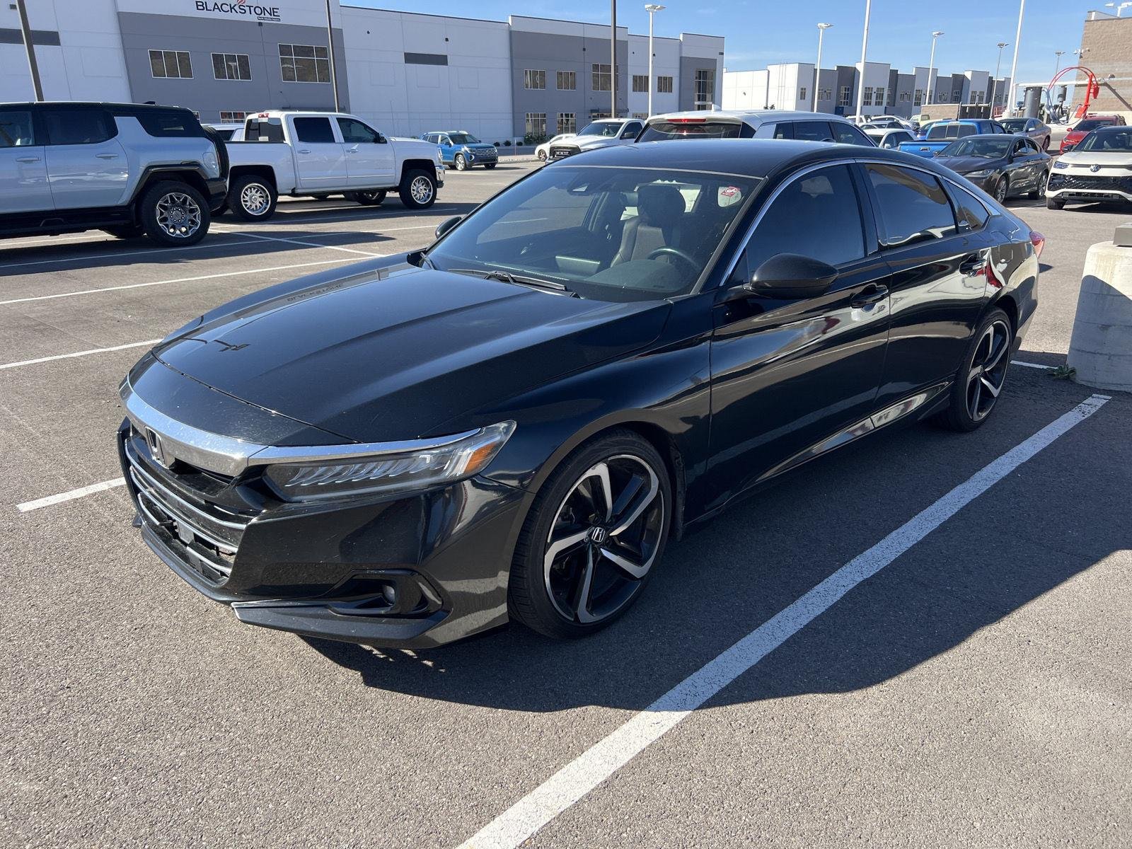 Used 2021 Crystal Black Pearl Honda Sport image 1