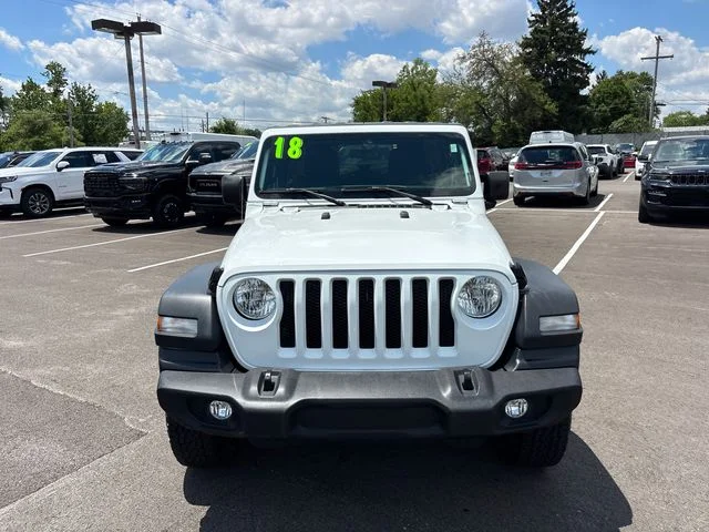 Used 2018 White Jeep Unlimited Sport S image 5