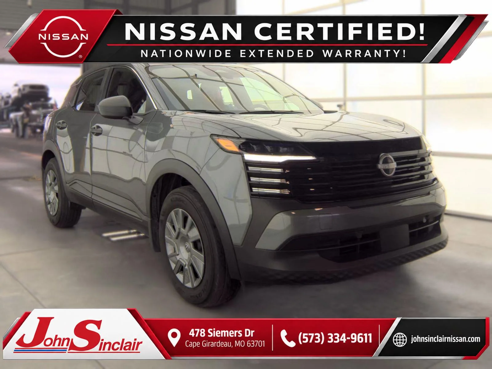 Certified Used 2025 Gun Metallic Nissan S image 1